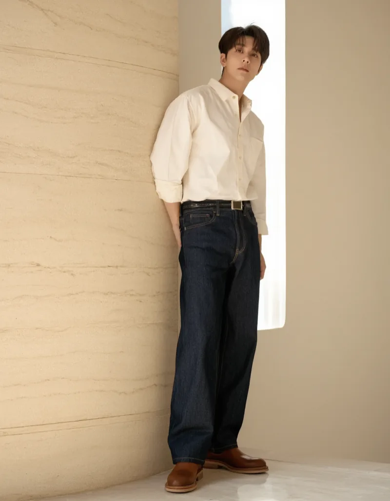 Donaustein selvedge jeans — A straight leg that stays straight to 102 cm