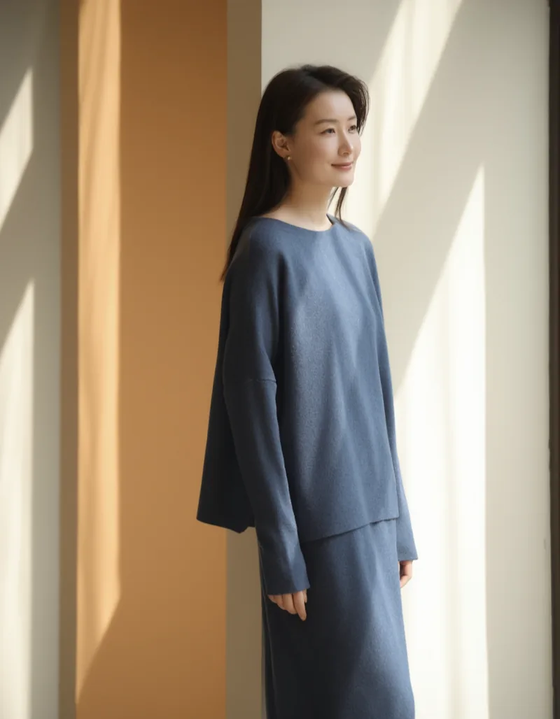 Fischerviertel merino long sleeve — The plain layer, in your length
